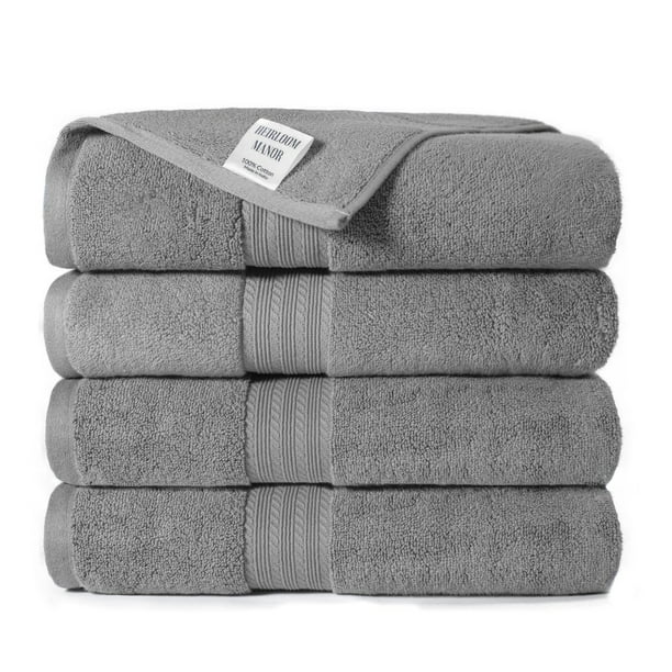 Heirloom Manor Jackson Squares Textured Set of 4 Bath Towels in Foam Green Heirloom Manor Jackson Squares Textured Set of 4 Bath Towels in Foam Green
